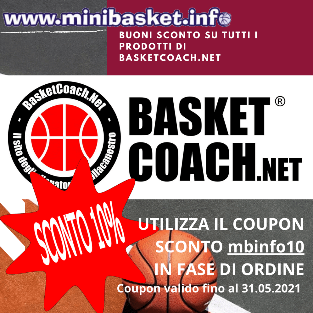 Sconto del 10% su tutti i prodotti di basketcoach.net